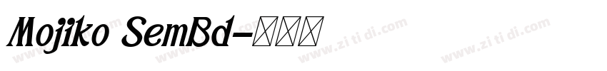 Mojiko SemBd字体转换